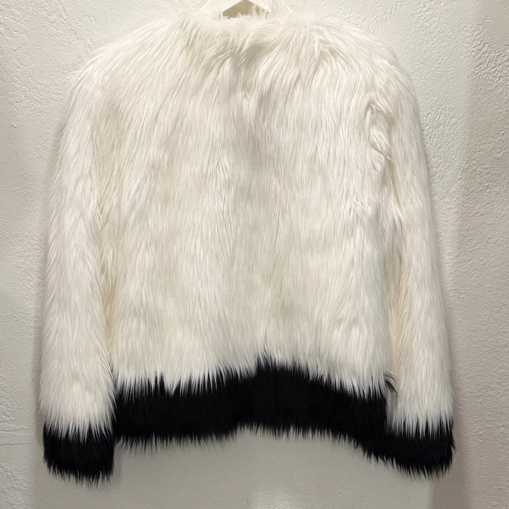 NWOT Michael Kors Dip-Dye Teddy Faux Fur Jacket - Medium - Picture 9 of 13
